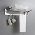 Guangdong Modern SUS304 Stainless Steel Chrome Finish Wall-Mounted Towel Bar with Hooks Bath Accessories for Hotel Use
