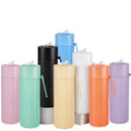 Custom logo Sport Water Bottles 20oz Double Wall Vacuum Insulated Stainless Steel Water Bottle With Straw Lid