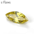 Jewelry CZ Golden Marquise Cut Cubic Zirconia Stones for Jewelry Setting