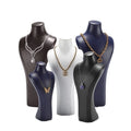 Digu Jewelry Necklace Bust Display Stand PU Jewelry Display Rack Portrait Neck Hanger Jewelry Shop Window Display Props