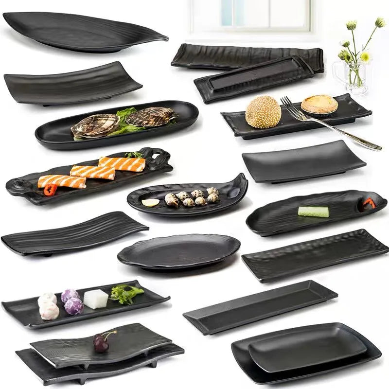 Directly Factory Cheap Dishwasher Safe Oval Plate Dish Melamine Plates Serving for Sushi Snack Dessert