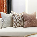 Luxury Design Jacquard Shell Geometric Striped Cushion Cover Decorative Throw Pillow Covers for Sofa Bedroom Home Decor