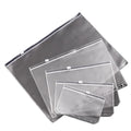 Wholesale A5 A6 Pvc Zipper Bag Cash Envelope Budget System Binder Inserts Pouches Pvc Zipper Binder Pouch Frosted Zipper Bag