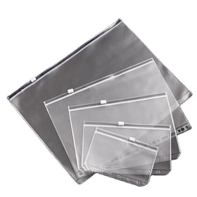 Wholesale A5 A6 Pvc Zipper Bag Cash Envelope Budget System Binder Inserts Pouches Pvc Zipper Binder Pouch Frosted Zipper Bag