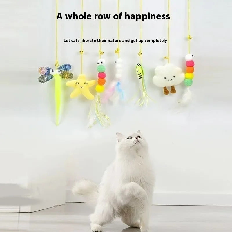 2025 New Arrival Release Pet Animal Interactive Door Hang Cat Toy