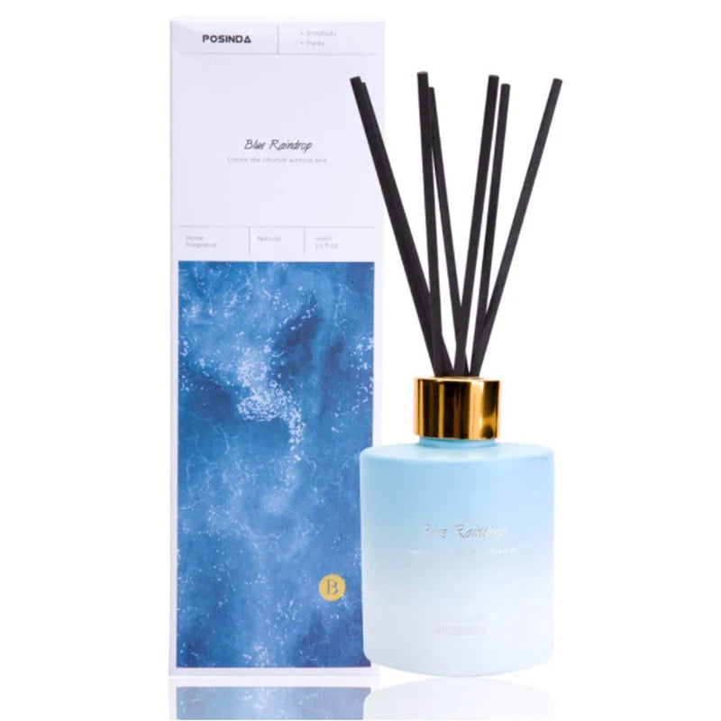 Custom Perfumed Natural Stick Essential Oil Frosted Glass Reed Diffusers for Sale