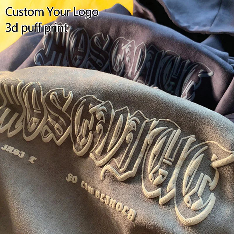 Cotton Pullover Hoodie Sweatshirts Jogger Clothing Blank Oversize Hoodie Plus Size Men's Hoodies Print Custom Logo Knitted
