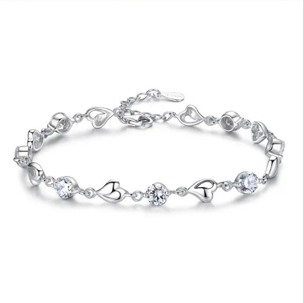 Wholesale Women's 925 Sterling Silver Bracelet Suitable for Birthday Valentine or Wedding Gift Jewelry