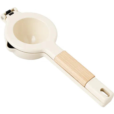 Wooden Handle 2 in 1 Fruit Squeezer Metal Manual Lemon Orange Press Juicer High Quality Hand-use Slow Juicer