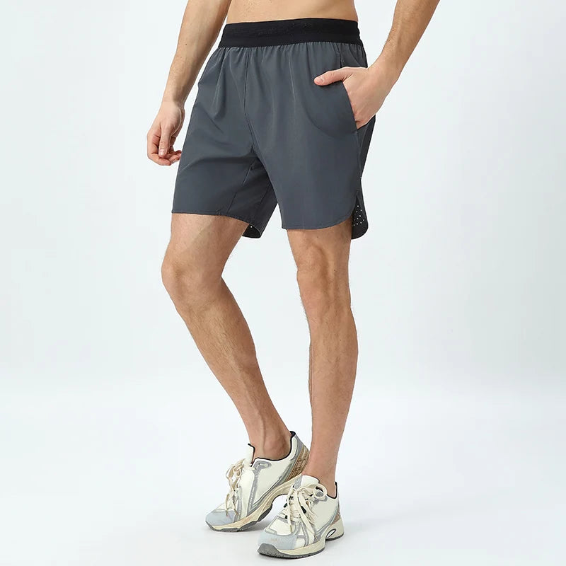 Custom Logo Unisex Gym Shorts Fitness Workout Activewear Running Shorts Elastic Waist Shorts Men Blank