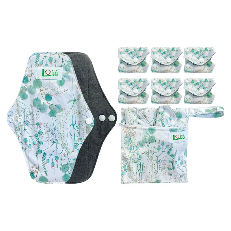 Reusable Soft Sanitary Pad Washable Cloth Menstrual Pads Absorbency Panty Liner Sanitary Pads