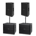 1200W Dual 18 Inch Wooden Passive Super Heavy-Duty Subwoofer for Stage Performance Audio Equipment