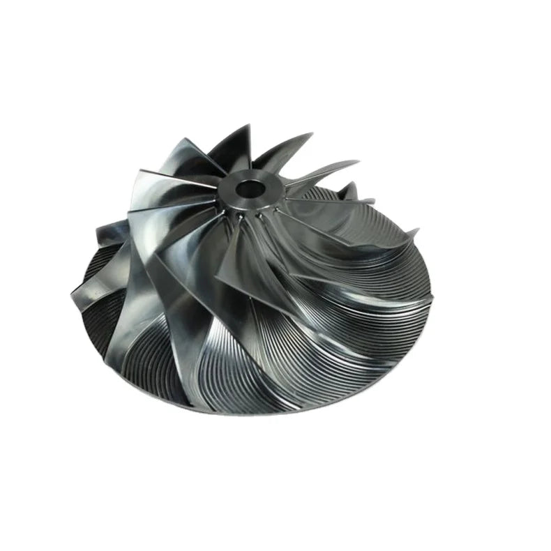 Rapid Prototype 5 Axis Precision CNC Machining Aluminum/steel Turbocharger Impeller Booster Impeller