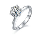 Appealing Sterling Silver 925 Rings With Designer Moissanite Diamond Ring GRA 18k Gold Fashion for Girlfriend