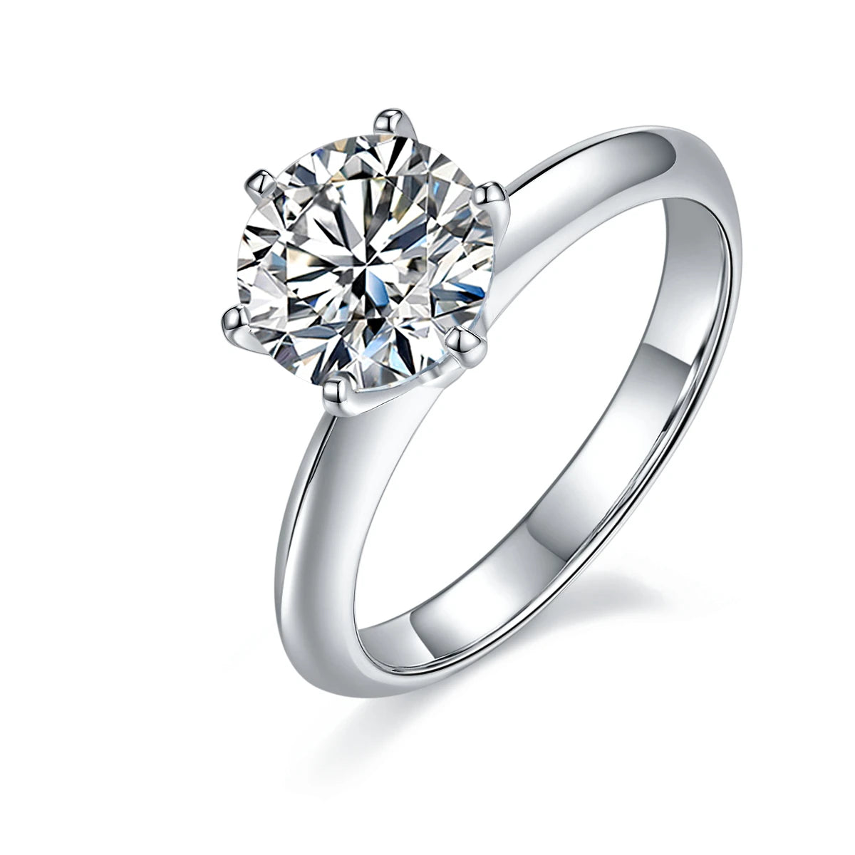 Appealing Sterling Silver 925 Rings With Designer Moissanite Diamond Ring GRA 18k Gold Fashion for Girlfriend