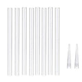 Foam Gun Plastic Tube and Nozzle(8pcs Plastic Tube +2pcs Short Nozzle)