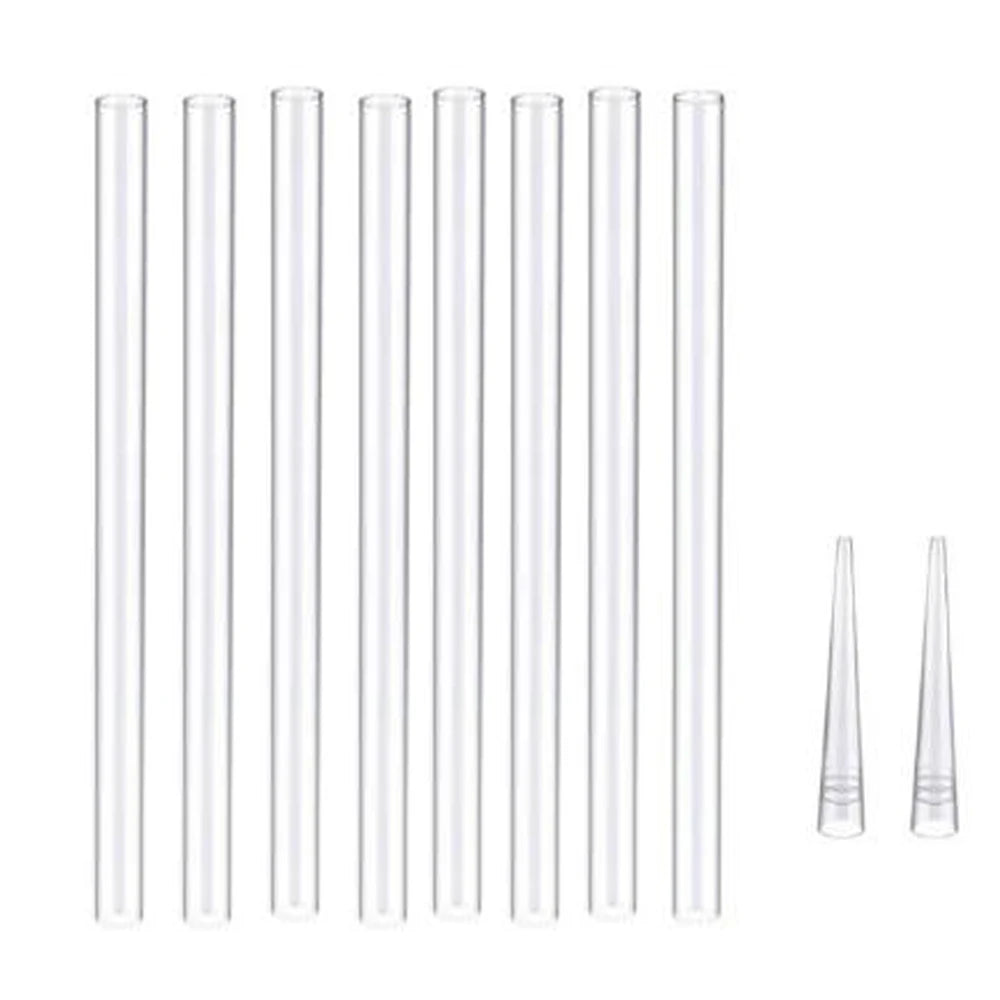 Foam Gun Plastic Tube and Nozzle(8pcs Plastic Tube +2pcs Short Nozzle)