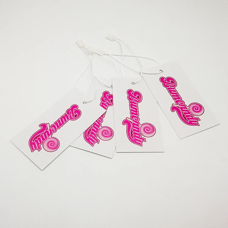 Custom Clothing Tag Jewels Socks and Gift Paper Tag