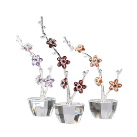 Wholesale Professional Factory Souvenir Decoration Gifts Wedding Crystal plum Blossom Long Branch for Valentine's Day Favors