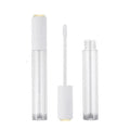 4ml Lip Gloss Tube Transparent Gold Top Lip Glaze Liquid Lipstick Packaging Silicone Brush Clear Wand Lipgloss Container Tubes