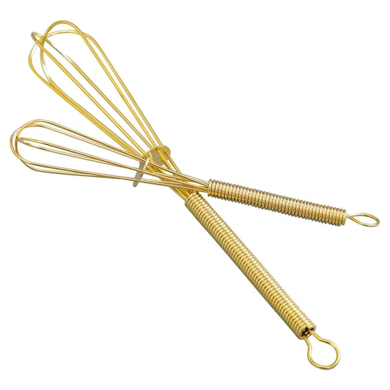 Hot Selling 13cm 18cm Modern Style Mini Whisk Eco-friendly Metal Stainless Steel Egg Beaters for Home Use Milk Mixture