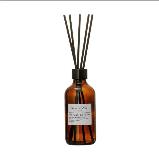 Custom 60ml 120ml 250ml Amber Glass Reed Aroma Glass Diffuser Bottles with Screw Cap for Home Decoration