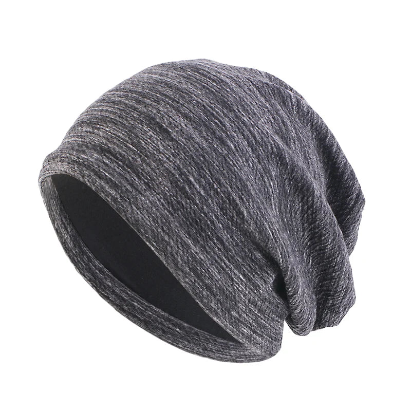 Gathertop Wholesale Hair Accessories Custom Logo Soft Breathable Baggy Slouchy Cotton Beanie Muslim Turban Chemo for Women Men