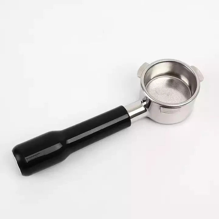 Food Grade 304 Stainless Steel 54mm Coffee Espresso Bottomless Coffee Portafilter with ABS Handle Suitable for 8