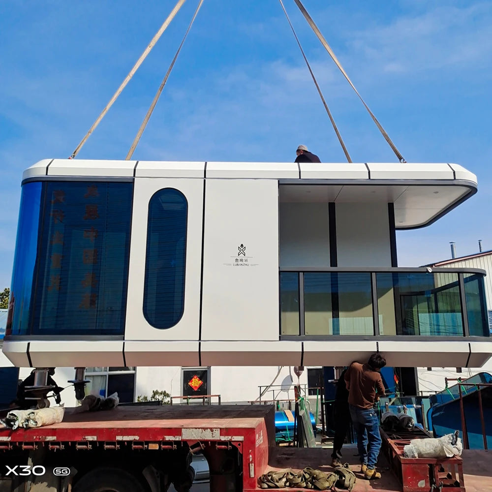 Custom 20ft 40ft mobile apple cabin container homes capsule house prefabricated homes for Philippines