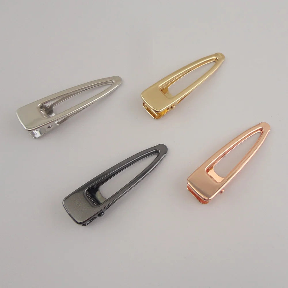 1.5cm*5.5cm 2.15 Inch Filigree Tear Drop Metal Alligator Hair Clips Hair Barrettes for Women Handmade Hair Jewelry