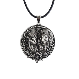 Valentine's Day Vintage Jewelry Fashion Couple Lion Fox Owl Giraffe Pendant Necklace Gift