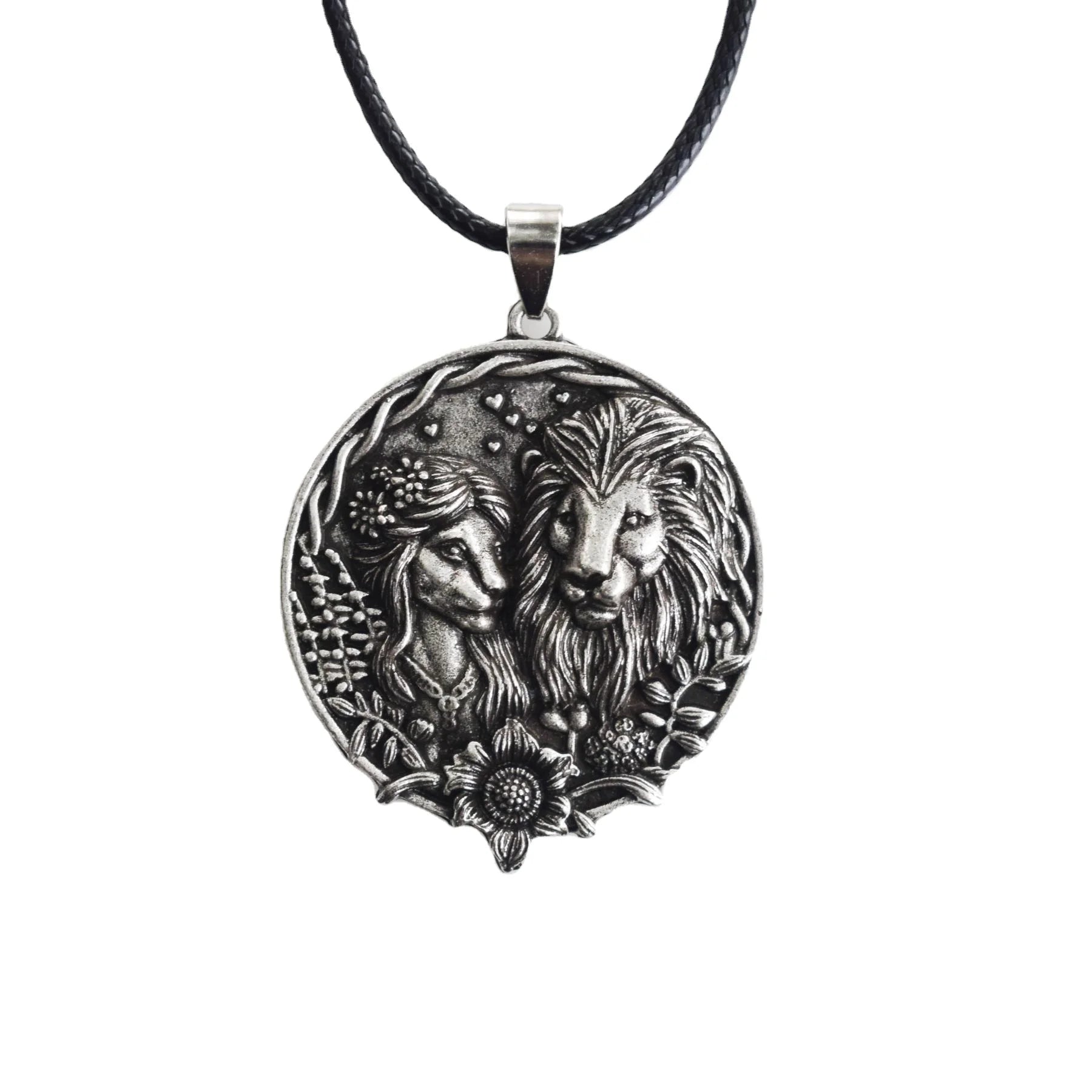 Valentine's Day Vintage Jewelry Fashion Couple Lion Fox Owl Giraffe Pendant Necklace Gift