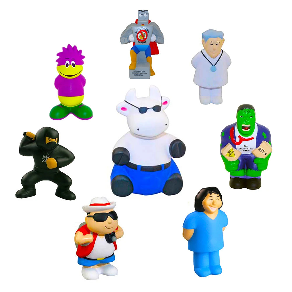 AI-MICH Promotional Custom Cheap Stress Ball Squeeze Sports Squishy Rubber Anti Relief Shape Outdoor Playing Toy Stress Ball