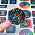 Custom Waterproof Glitter Sticker Sheet Manufacturer Eye-Catching Kiss Cut Sticker Sheets
