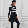 2024 New Arrival Women Long Sleeve Full Cover Muslim Swimming Conservative Suit Modest Swimwear