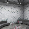 3D Industrial Style Office Front Desk Concave And Convex Wallpaper Live Broadcast Room Clothing Store Gym Decoration Wallpaper