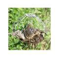 Automatic Stainless Steel Wire Multifilament Welded Crab Trap Cage 30cm Dimensions Freshwater Saltwater Fishing Efficient Design