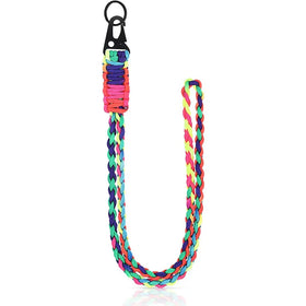 Promotion 550 Paracord Phone Lanyard Fast Release Buckle Handmade Camera Whistle Wrist Strap Braided Scrunchie Keychain Wristlet