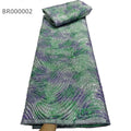 CHOCOO New Arrival Polyester Material Luxury Jacquard Fabric African Embroidery Net Jacquard Lace Fabric