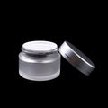 Cosmetics Cream Round Frosted Bottle 5g 10g 15g 20g Quality Customized Glass Jar
