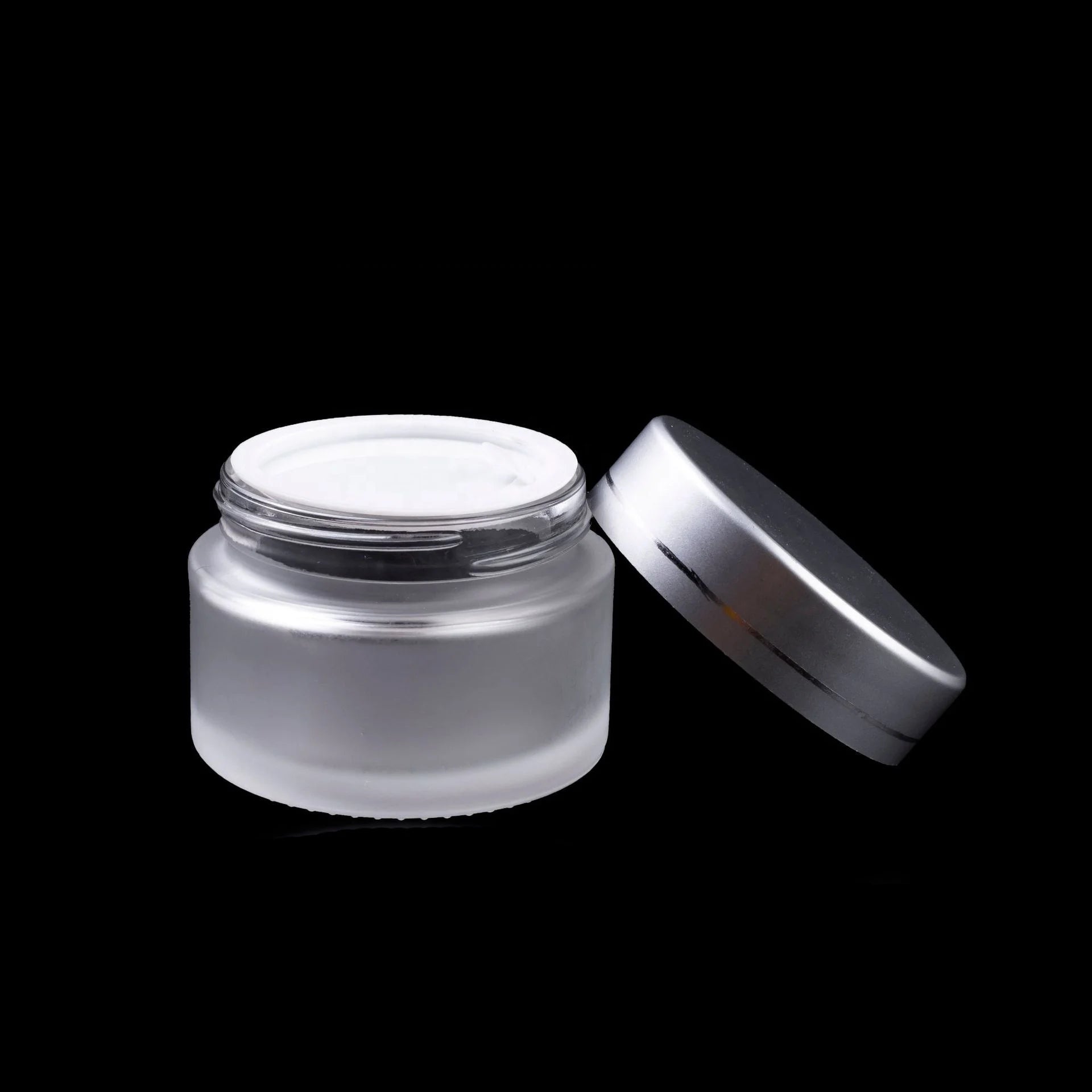 Cosmetics Cream Round Frosted Bottle 5g 10g 15g 20g Quality Customized Glass Jar