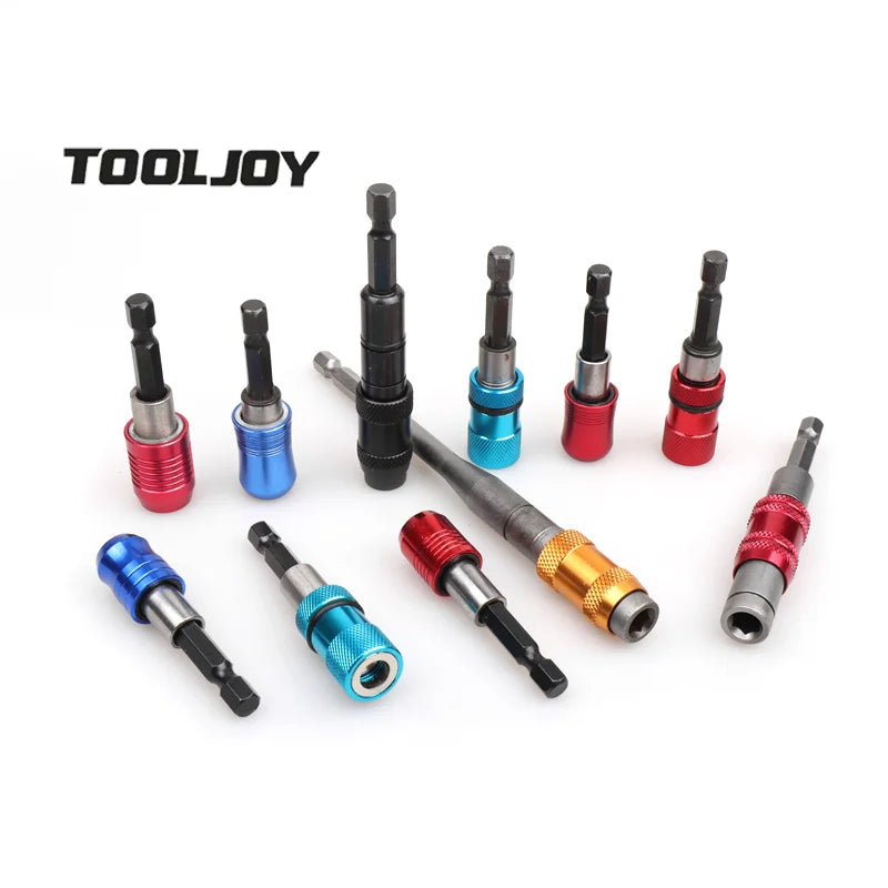 TOOLJOY Factory Portable Adjustable Connecting Rod Magnetic Quick Release Screwdriver Extension Bit Holder for Insert Bits