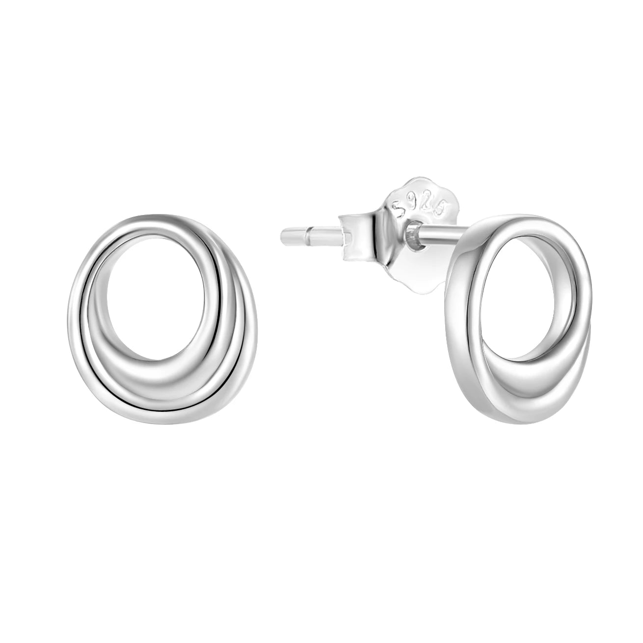 Yh Jewellery Custom Oem Fine Jewelry 925 Sterling Silver Simple Popular O Earrings for Women Jewelry