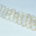 Factory Wholesale Price 100% Natural 8*8mm Faceted Moon Stone Loose Gemstone Beads