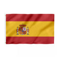 Promotional 3x5 Ft Spanish Flag 100% Polyester Fast 48h Delivery Pennant Style with Brass Grommets Nylon Banners