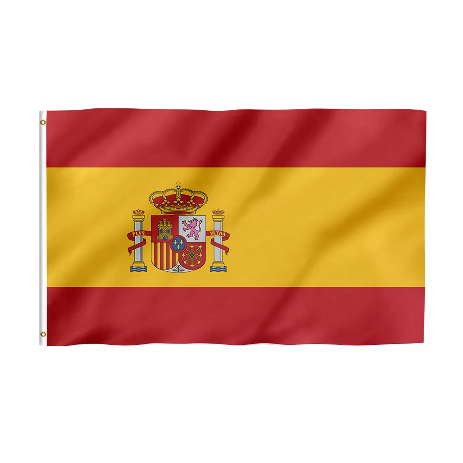 Promotional 3x5 Ft Spanish Flag 100% Polyester Fast 48h Delivery Pennant Style with Brass Grommets Nylon Banners