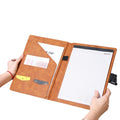 Trendy Office Supplies Business A4 PU Leather Case Portfolio Padfolio Documents Holder Organizer Made in CN/GUA TWD-F13014