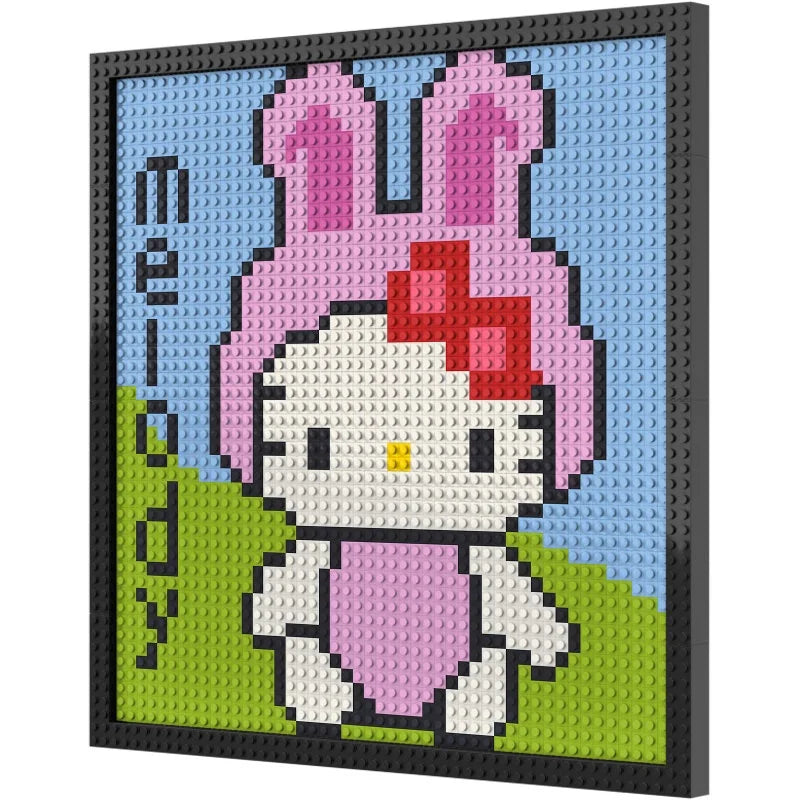 40x40 Dots Pixel Art Building Blocks Educational Plastic Construction and Model Toy with Portrait Picture Mosaic Bricks