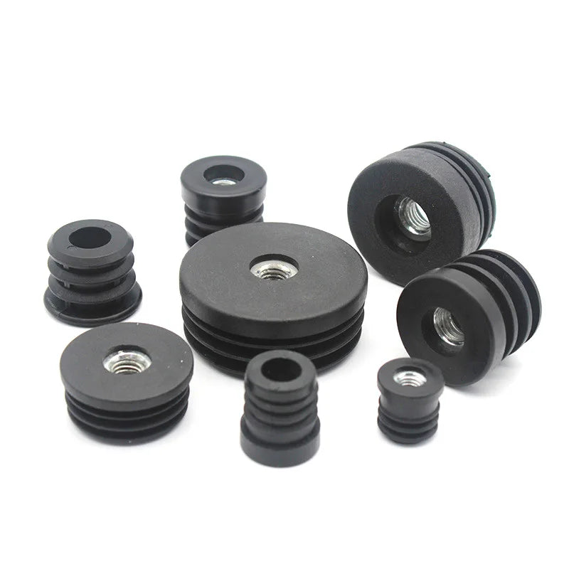Manufacturers Black Plastic 30MM Plug Tube Inserts for Chair Legs Furniture Pads with End Tube Insert & Tube Inserts Plug