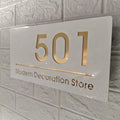 door plate Kexian Modern Address Signs  Custom Stainless Steel Letters & Numbers for Doors  Hotels Apartments